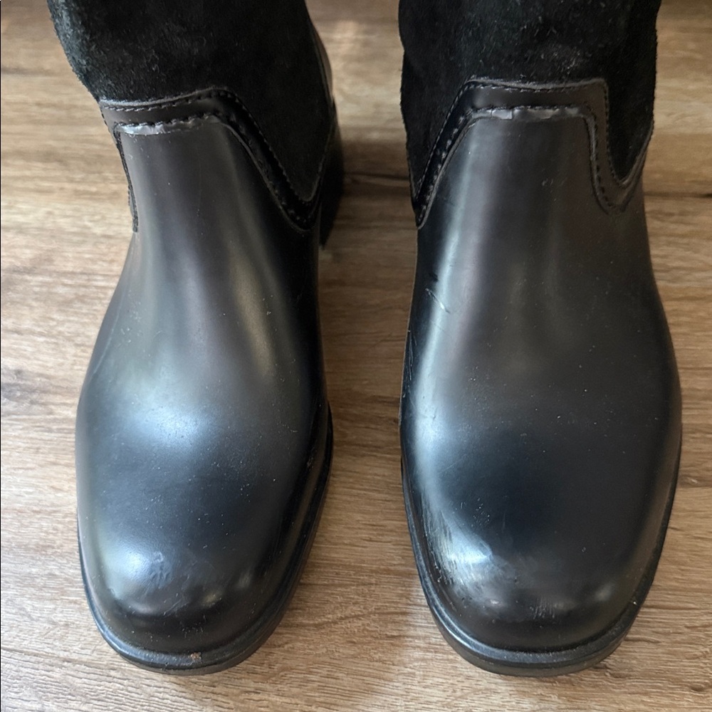 COACH ZANA A9172 Black Women's Boots With Fur - Picture 11 of 16